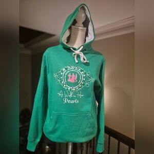 Custom: A Walk In Her Pearls Women's Hoodie Size SMALL
